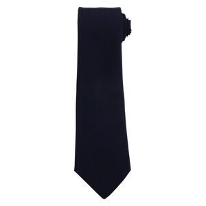 Premier Plain Polyester Tie / Navy